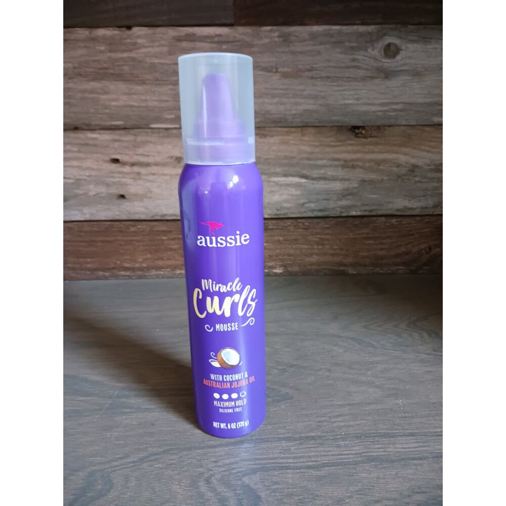 Aussie Miracle Curls Styling Mousse with Coconut & Jojoba Oil-6oz